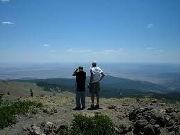 two men on mountain top